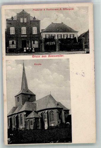 52499 W5112 Baesweiler - Pastorat Gasthaus Offergeld Kirche