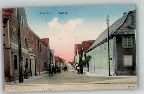 77839 W7585 Lichtenau , Baden 1918 - Hauptstrasse