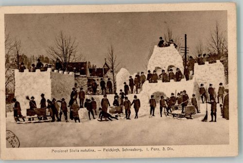 6800 Feldkirch 1910 Winter Pensionat Stella matutina