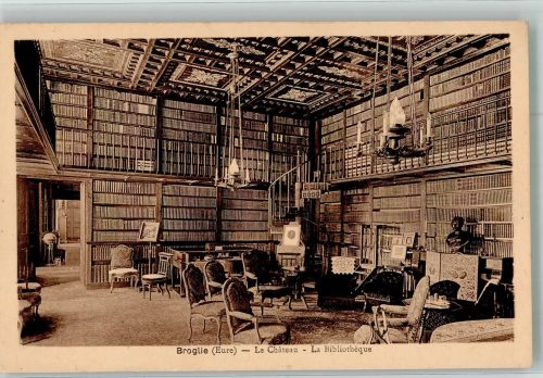 Broglie Büchersaal im Schloss Bibliothek