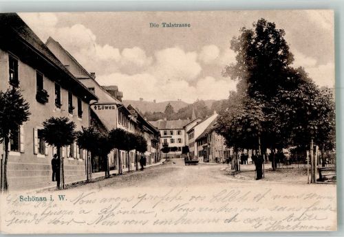 79677 W7869 Belchen im Schwarzwald 1905 - Schönau Talstrasse
