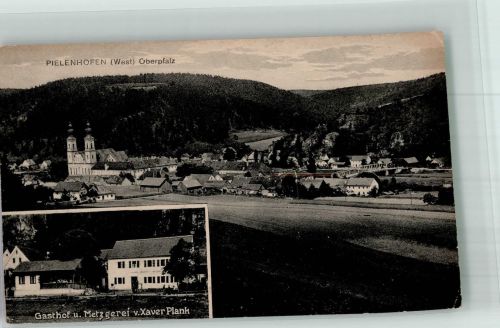93188 W8411 Pielenhofen 1924 - Gasthaus Plank Kloster Pielenhofen Klosterkirche