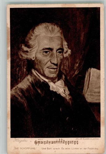 sign. Eichhorn Portrait des Komponisten B.K.W.I. 833-5 Haydn, J. Künstlerkarte