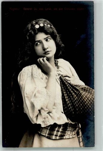 Figur aus Goethes Roman Wilhelm Meisters Lehrjahre Mignon 1906