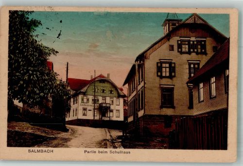 75331 W7543 Salmbach , Württ - Beim Schulhaus Gasthaus zum Löwen