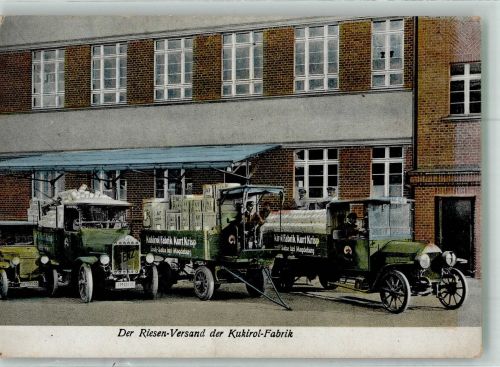 39104 O3000 Magdeburg Foto AK Kukirol-Fabrik Kurt Krips Lieferwagen