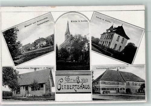 88074 W7996 Gerbertshaus - Bahnhof Gasthaus Gerbertshaus Handlung Wagner Kehlener Kirche Gasthaus zum Hirsch
