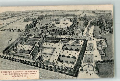 02826 O8900 Görlitz , Neiße 1905 - Niederschlesische Gewerbe-Ausstellung Görlitz 1905 Ausstellungsgelände Sonderstempel