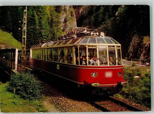 Der Gläseren Zug der Bundesbahndirektion München Straßenbahn Foto AK