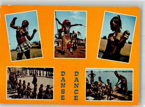 Afrikanische Tänzerinnen Schwarzafrikan. Erotik Foto AK