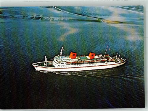 Fliegeraufnahme des Ozeanliners der Hapag-Lloyd Dampfer Europa Foto AK
