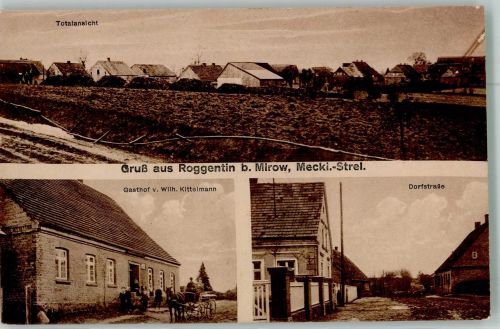 17252 O2081 Roggentin b Neustrelitz - Dorfstrasse Gasthaus Kittelmann