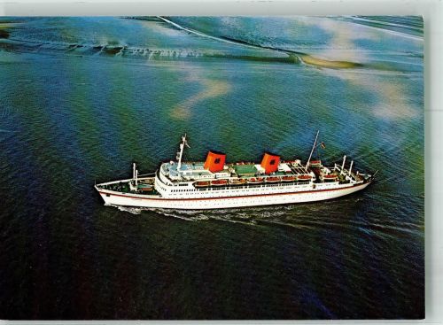 Fliegeraufnahme des Ozeanliners der Hapag-Lloyd Dampfer Europa Foto AK