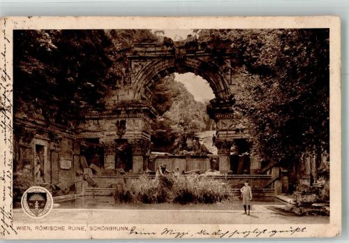 Wien 13. Bezirk, Hietzing Römische Ruine Schönbrunner Schlosspark Deutscher Schulverein Nr. 248 Schulvereinähnliche 1912