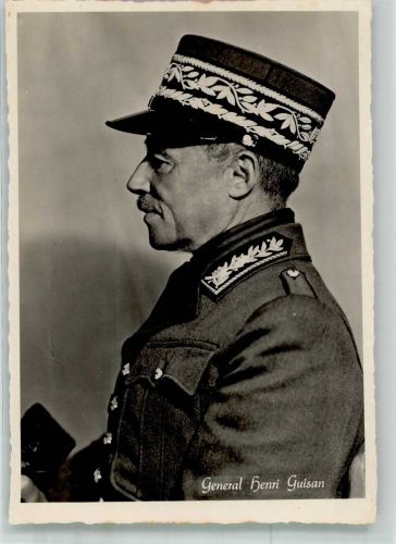 Der schweizer General Henri Guisan in Uniform Fotograf De Jongh General Foto AK