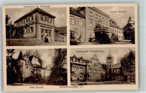 97355 W8711 Rüdenhausen - Altes Schloss Schlosswinkel Neues Schloss Konditorei Rohleder