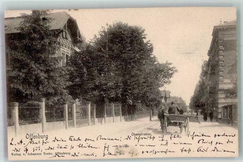 77652 W7600 Offenburg 1903 - Okenstrasse Fuhrwerk