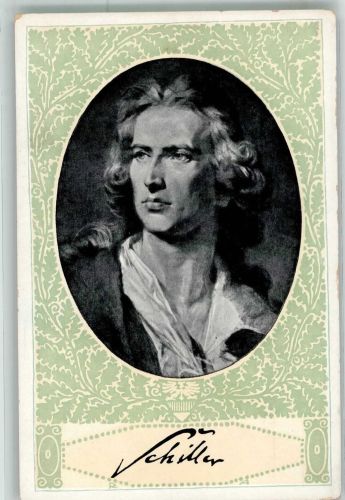 Portrait von Friedrich Schiller Verlag des Vereines Südmark Nr. 158 Schulvereinähnliche Künstlerkarte