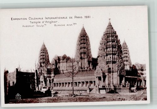 Paris Coloniale Internationale Ausstellung 1931 Angkor Tempel Ausstellung