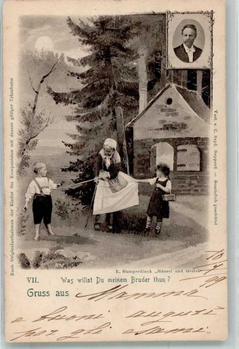 Szene aus der Oper von Engelbert Humperdinck Hänsel und Gretel 1899