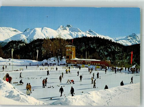St. Moritz Curling-Club Engiadina Fotograf Rutz Curling Foto AK