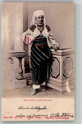 Typen Ludowe z Okolic Bukowiny Tracht Polen 1901