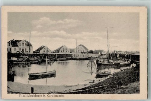 26409 W2944 Carolinensiel , Ostfriesl 1918 - Friedrichschleuse