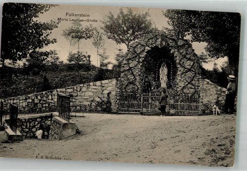 Nikolsburg Mikulov Foto AK Maria Lourdes Grotte Falkensrtein