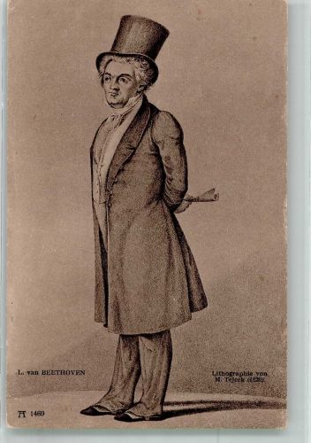 sign. Tejcek Portrait des Komponisten Ackermann's Kunstverlag Serie 117 Beethoven, L. van Künstlerkarte