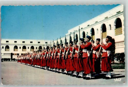 Rabat La Garde Royale Place du Mechouar Militär Marokko