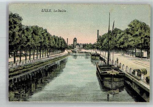 59000 Lille Foto AK Kanal La Deule
