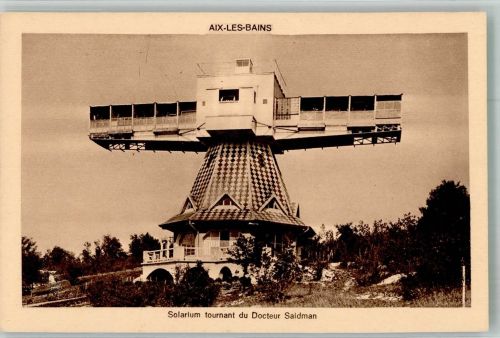 Aix-les-Bains Solarium tournant du Docteur Saidman Sanatorium ca 1935 Sanatorium