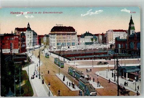 20095 W2000 Hamburg - Ernst-Merk-Straße Hauptbahnhof Straßenbahn