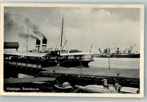 4381 Vlissingen 1954 Foto AK Hafen