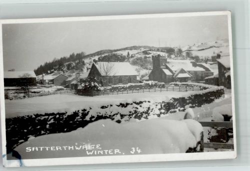 Winter Satterthwaite im Grizedale Forest Motiv Großbritannien