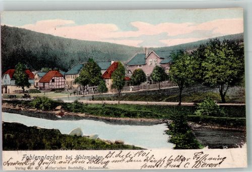 37603 W3450 Fohlenplacken 1901 - Panorama des Ortes