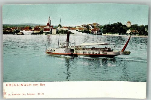 W7770 Überlingen , Bodensee Bodenseeschiff Dr. Trenkler & Co. Gebrauchsspuren