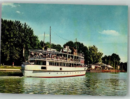 Siofok 1963 Foto AK Passagierschiff Schiffstation