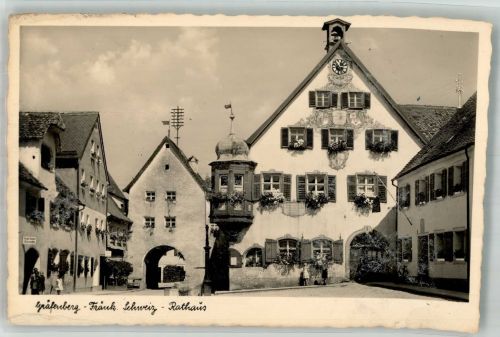 91322 W8554 Gräfenberg , Oberfr Foto AK Rathaus