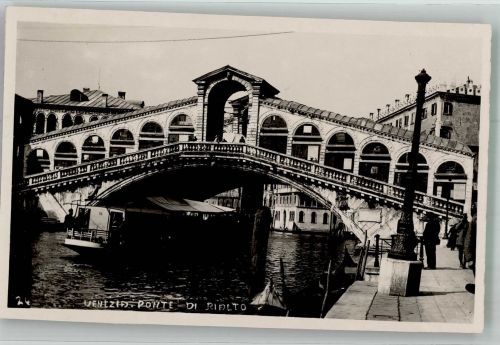 30100 Venezia Foto AK Rialtobrücke