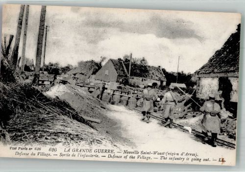 Neuville-Saint-Vaast Auszug der Infanterie Westlicher Kriegsschauplatz