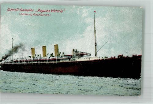 Hamburg Amerika Linie Dampfer Auguste Victoria / Dampfer Viktoria
