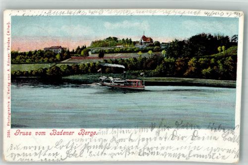 28832 W2807 Baden b Bremen 1905 Gebrauchsspuren Berge