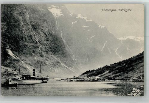 Gudvangen Foto AK Dampfschiff