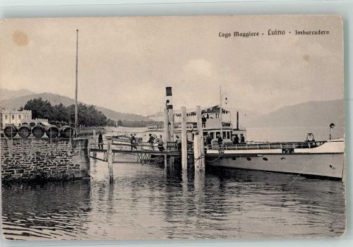 21016 Luino Gebrauchsspuren Lago Maggiore Dampfer- Anlegestelle