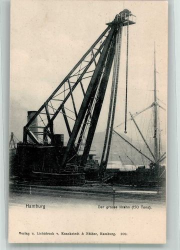 W2000 Hamburg Der große Kran Hafen