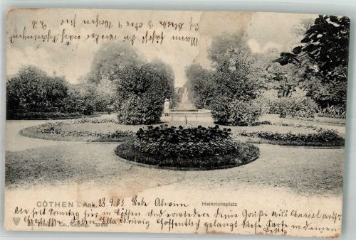 06366 O4370 Köthen , Anh 1903 - Heinrichsplatz