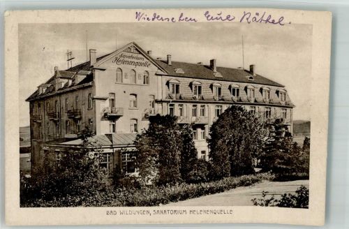 34537 W3590 Bad Wildungen 1925 - Sanatorium Helenenquelle