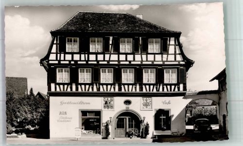 88709 W7759 Hagnau am Bodensee - Gasthaus Löwen Cafe VW Käfer