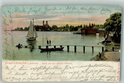 88045 W7990 Friedrichshafen 1906 Gebrauchsspuren Schloss